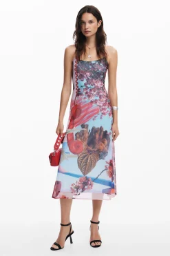 Vestidos E Macacões<Desigual Vestido midi estampado M. Christian Lacroix