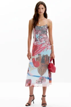 Vestidos E Macacões<Desigual Vestido midi estampado M. Christian Lacroix