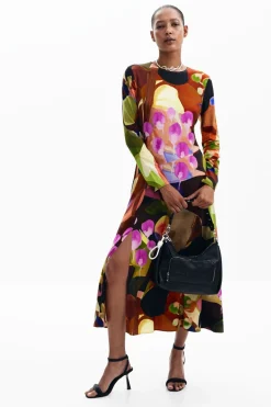 Vestidos E Macacões<Desigual Vestido midi estampado M. Christian Lacroix