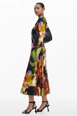 Vestidos E Macacões<Desigual Vestido midi estampado M. Christian Lacroix