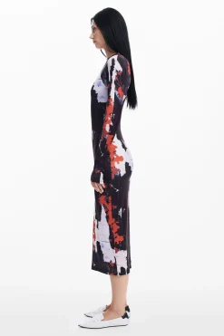Vestidos E Macacões<Desigual Vestido midi estampado Maitrepierre