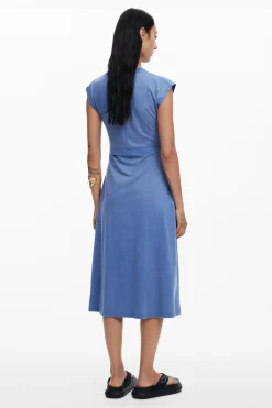 Vestidos E Macacões<Desigual Vestido midi franzido