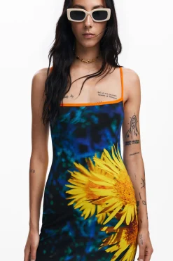 Vestidos E Macacões<Desigual Vestido midi girassóis