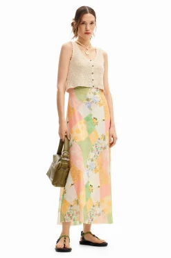 Vestidos E Macacões<Desigual Vestido midi híbrido