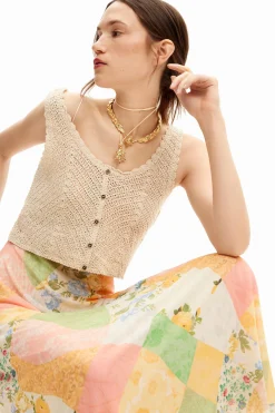 Vestidos E Macacões<Desigual Vestido midi híbrido