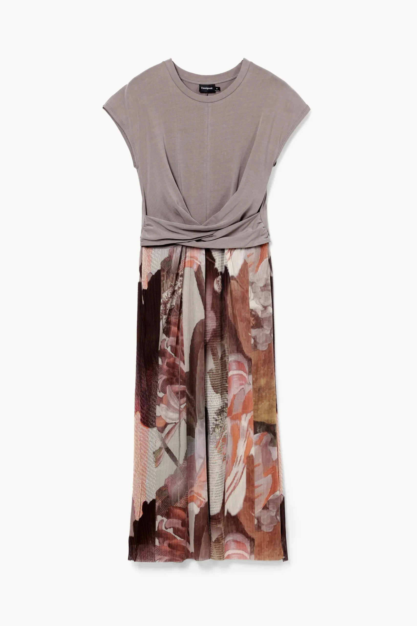 Vestidos E Macacões<Desigual Vestido midi híbrido flores