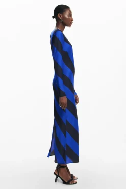 Vestidos E Macacões<Desigual Vestido midi listrado
