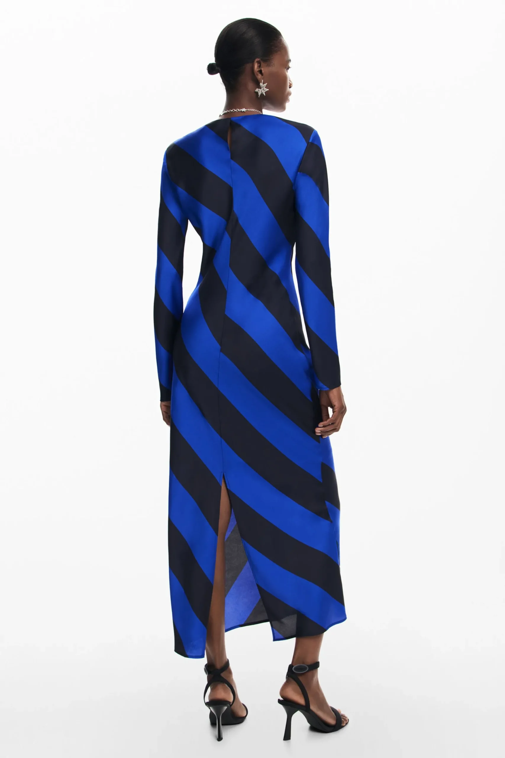 Vestidos E Macacões<Desigual Vestido midi listrado