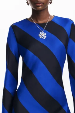Vestidos E Macacões<Desigual Vestido midi listrado