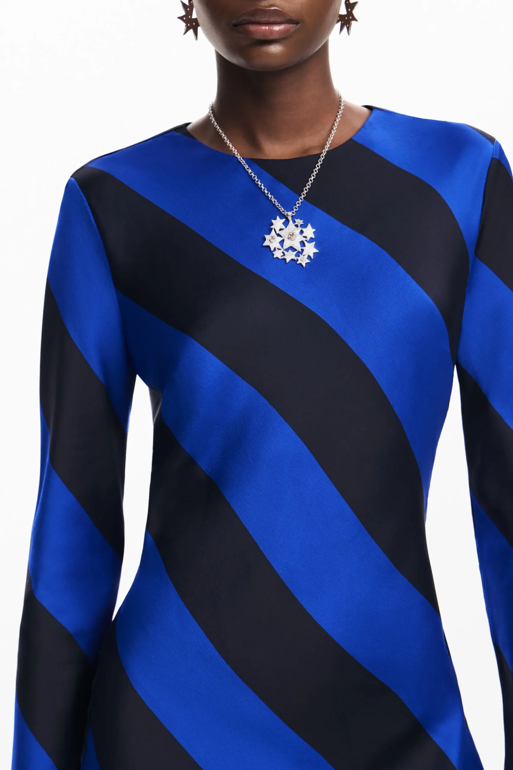 Vestidos E Macacões<Desigual Vestido midi listrado