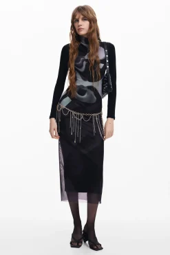 Roupa De Malha|Vestidos E Macacões<Desigual Vestido midi multiposição