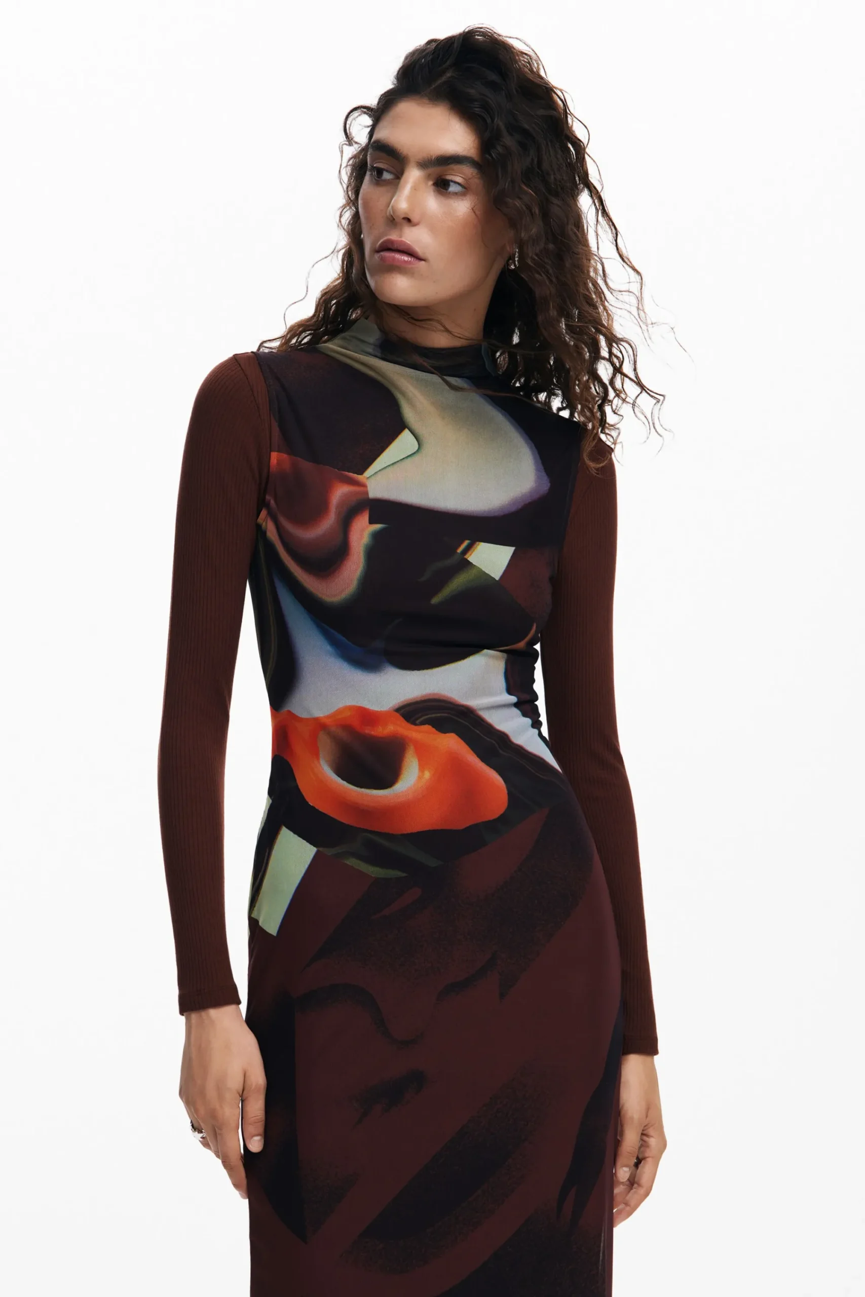 Vestidos E Macacões<Desigual Vestido midi multiposição