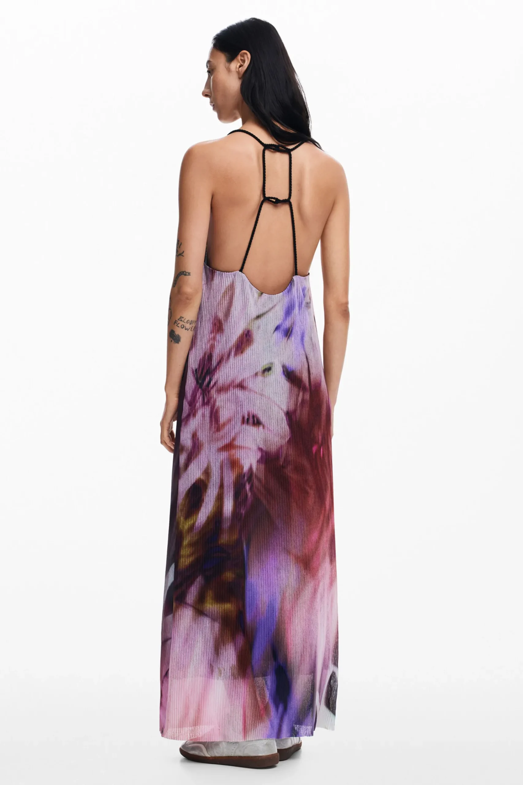Vestidos E Macacões<Desigual Vestido plissado estampado floral