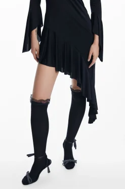 Vestidos E Macacões<Desigual Vestido preto assimétrico María Escoté