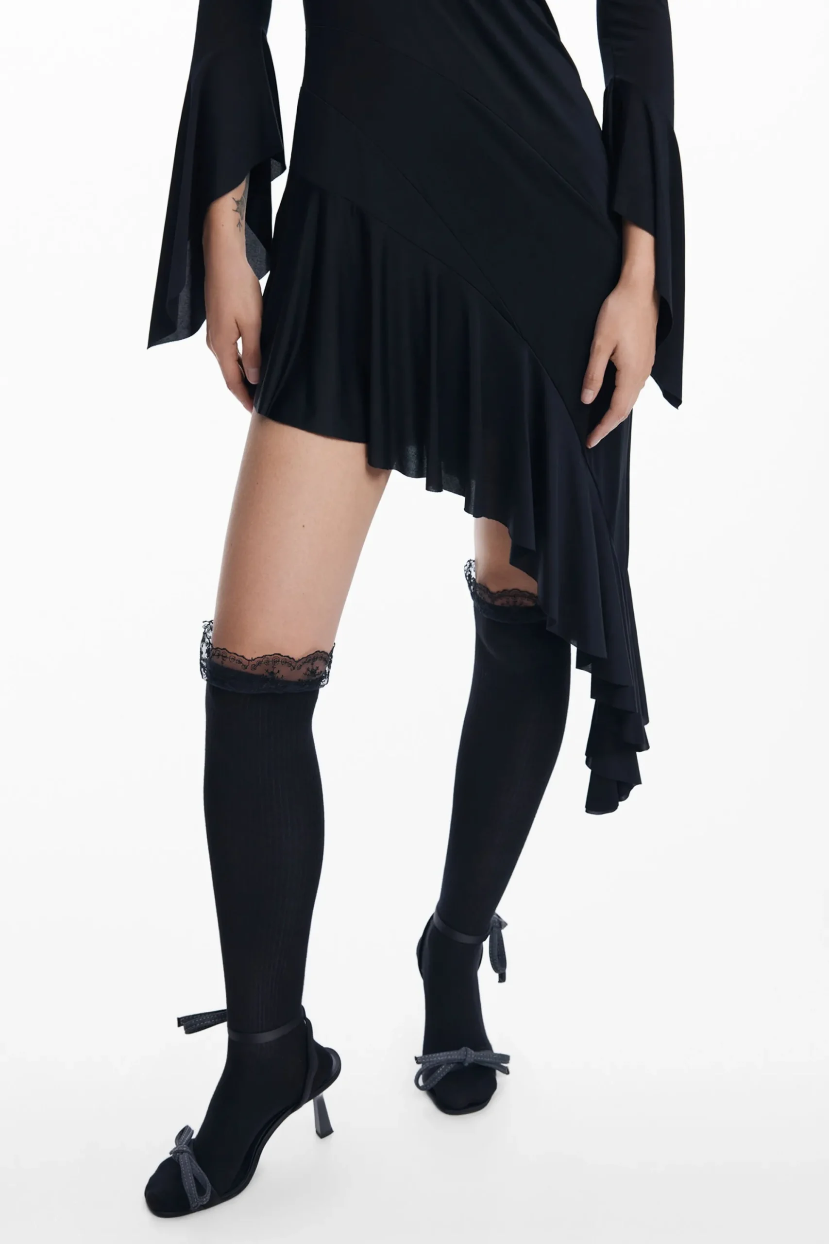 Vestidos E Macacões<Desigual Vestido preto assimétrico María Escoté