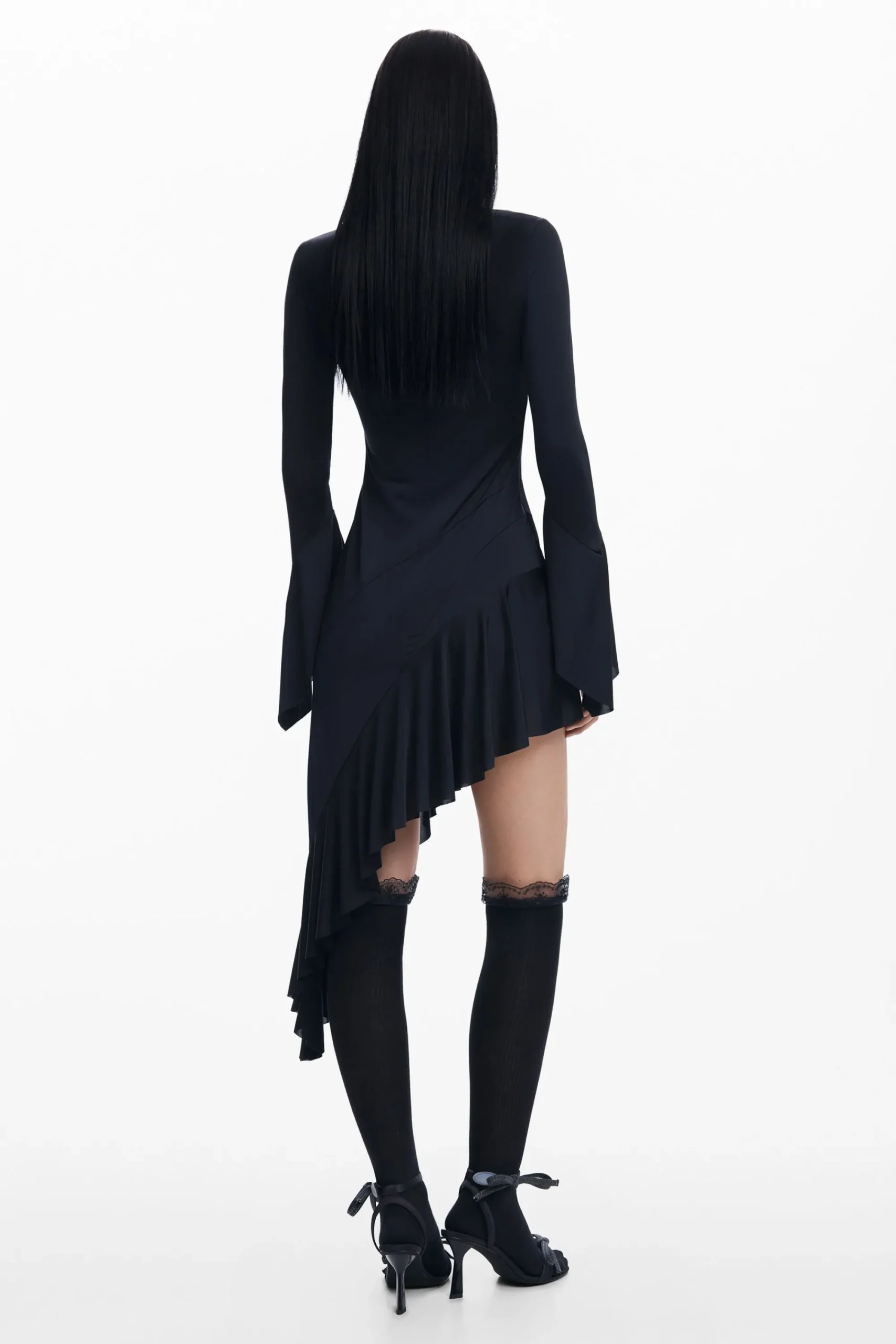Vestidos E Macacões<Desigual Vestido preto assimétrico María Escoté