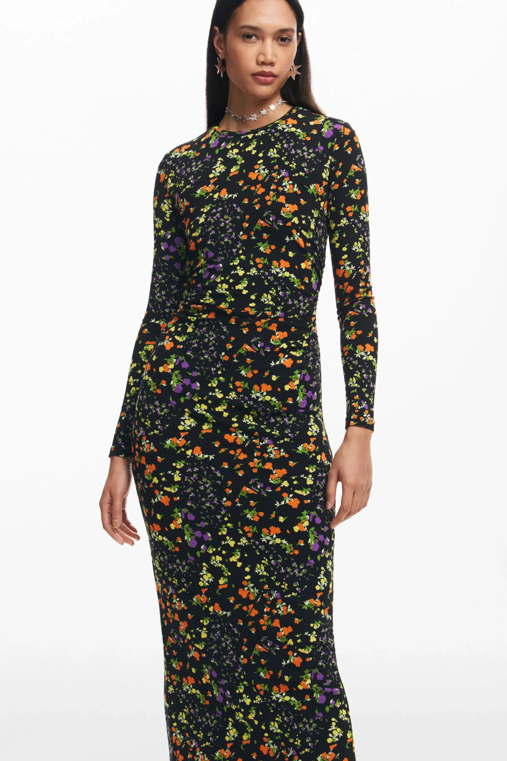 Vestidos E Macacões<Desigual Vestido slim flores